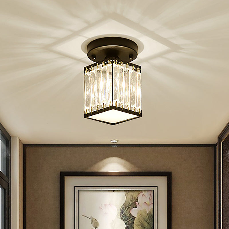 Crystal Semi-Flush Ceiling Light