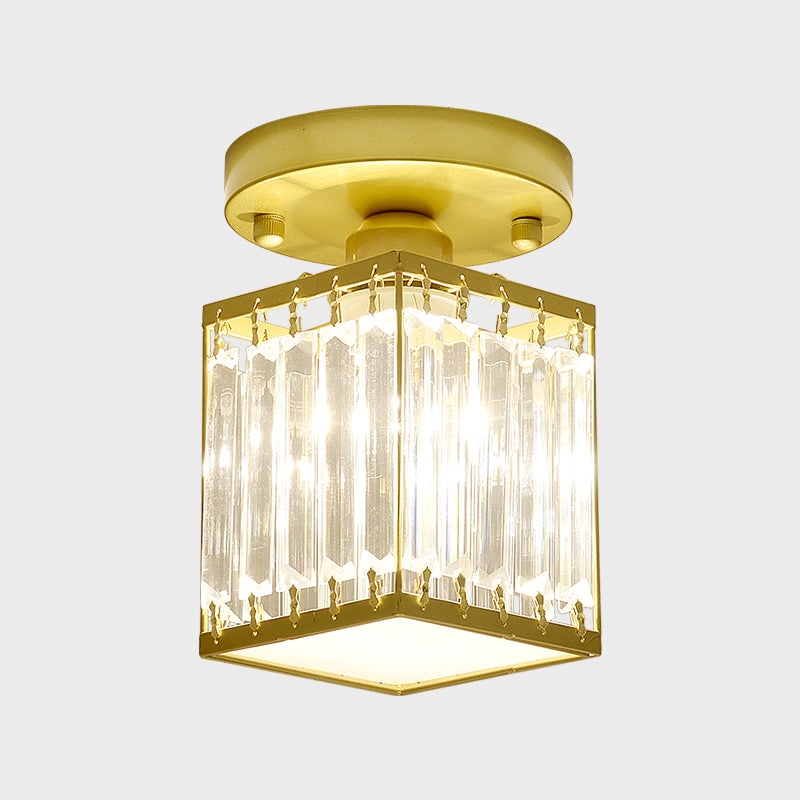 Crystal Semi-Flush Ceiling Light