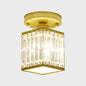 Crystal Semi-Flush Ceiling Light