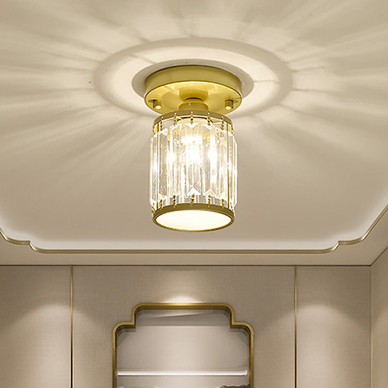 Crystal Semi-Flush Ceiling Light