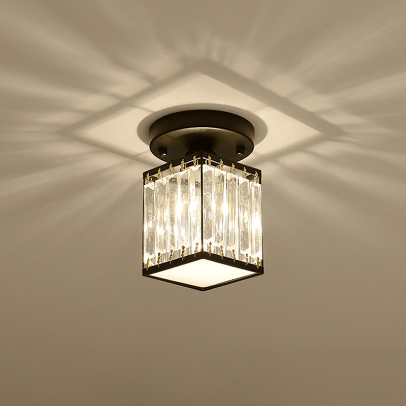 Crystal Semi-Flush Ceiling Light