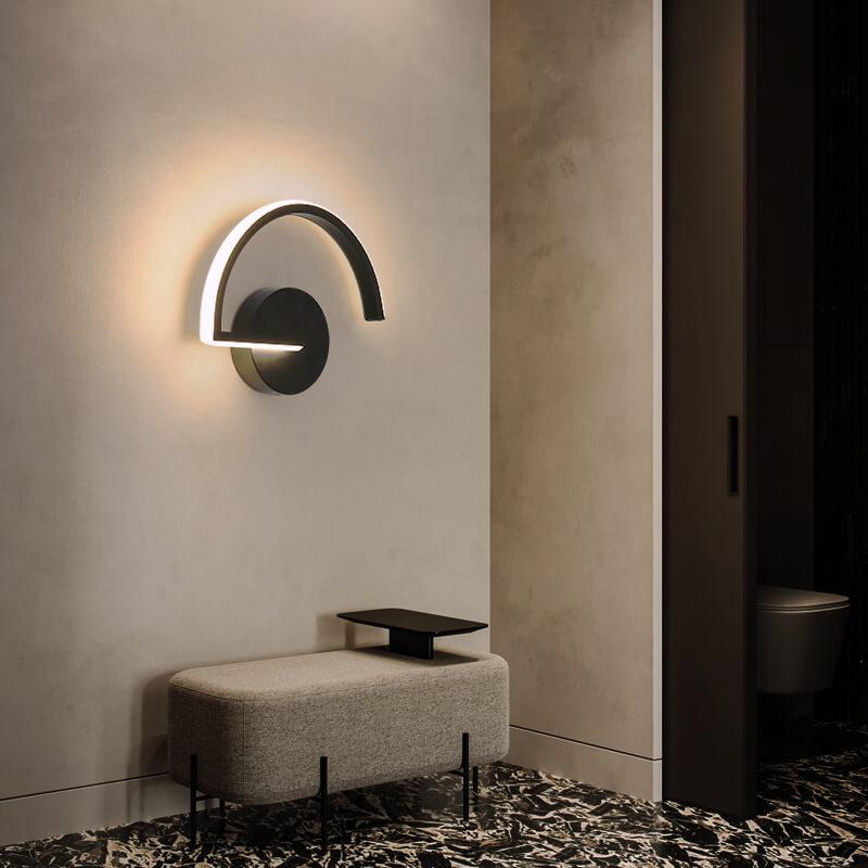Curved Arc LED Wall Light