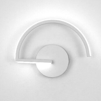 Curved Arc LED Wall Light – White