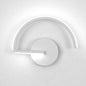 Curved Arc LED Wall Light – White