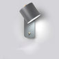 Cylinder LED Wall Lamp with Switch – Grey