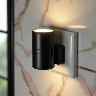 Cylindrical Plug-in Wall Light with LED Light Sensor