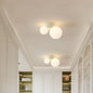 Double Glass Globe Ceiling Light