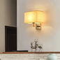 Fabric Shade Wall Lamp with Reading Arm