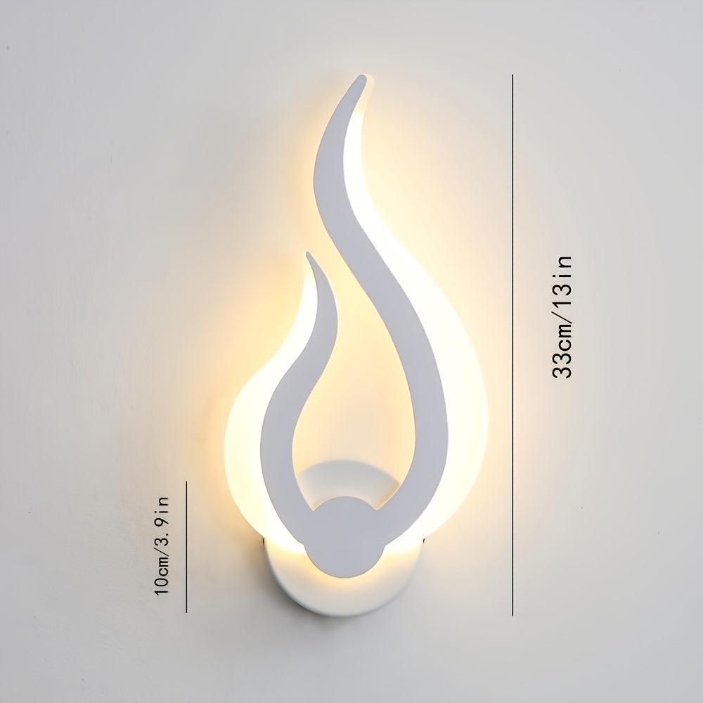 Flame-Shaped LED Wall Light