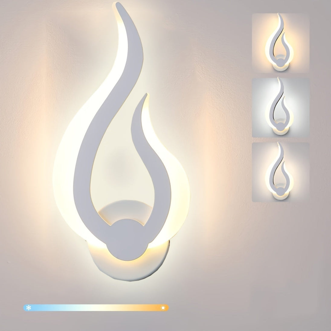 Flame-Shaped LED Wall Light