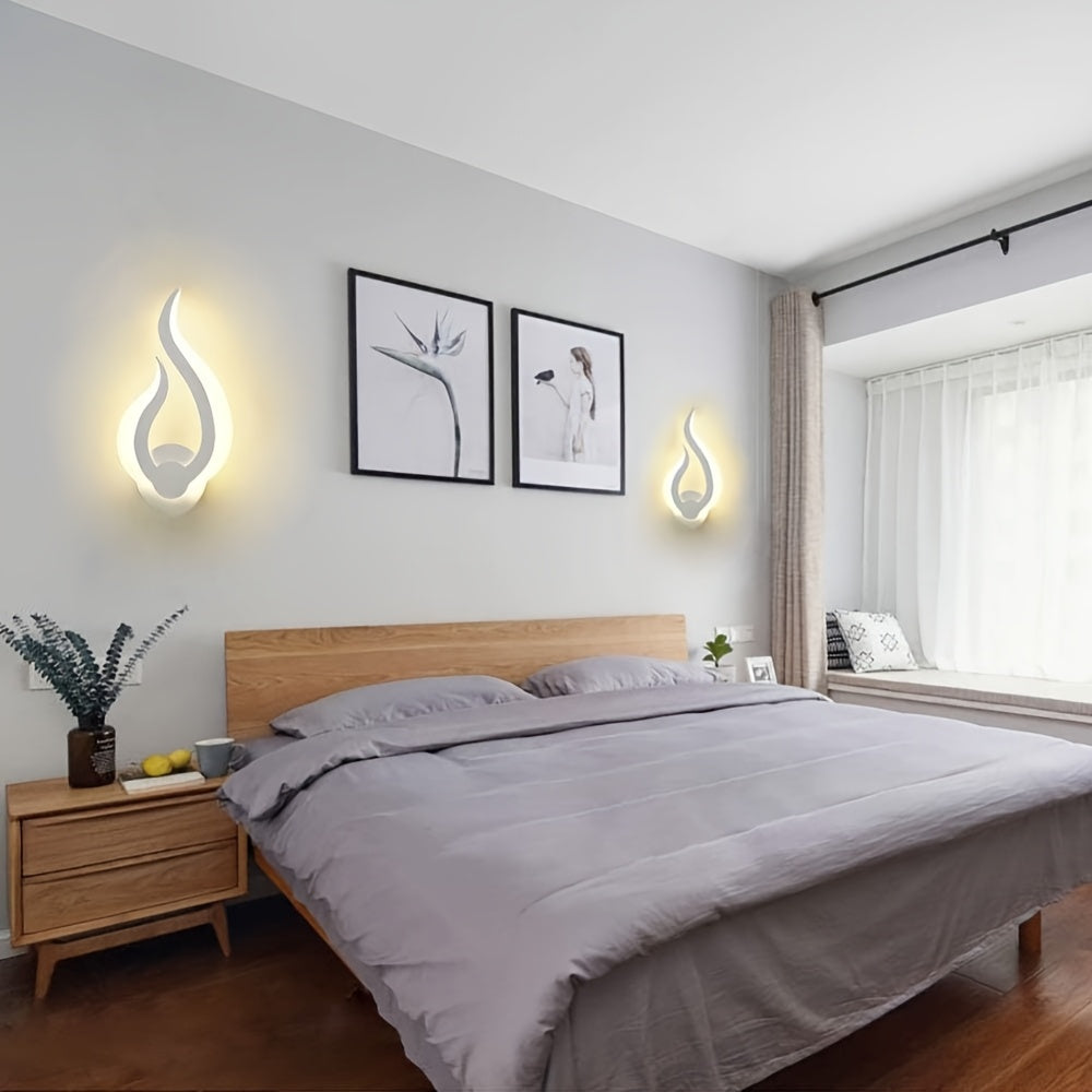 Flame-Shaped LED Wall Light
