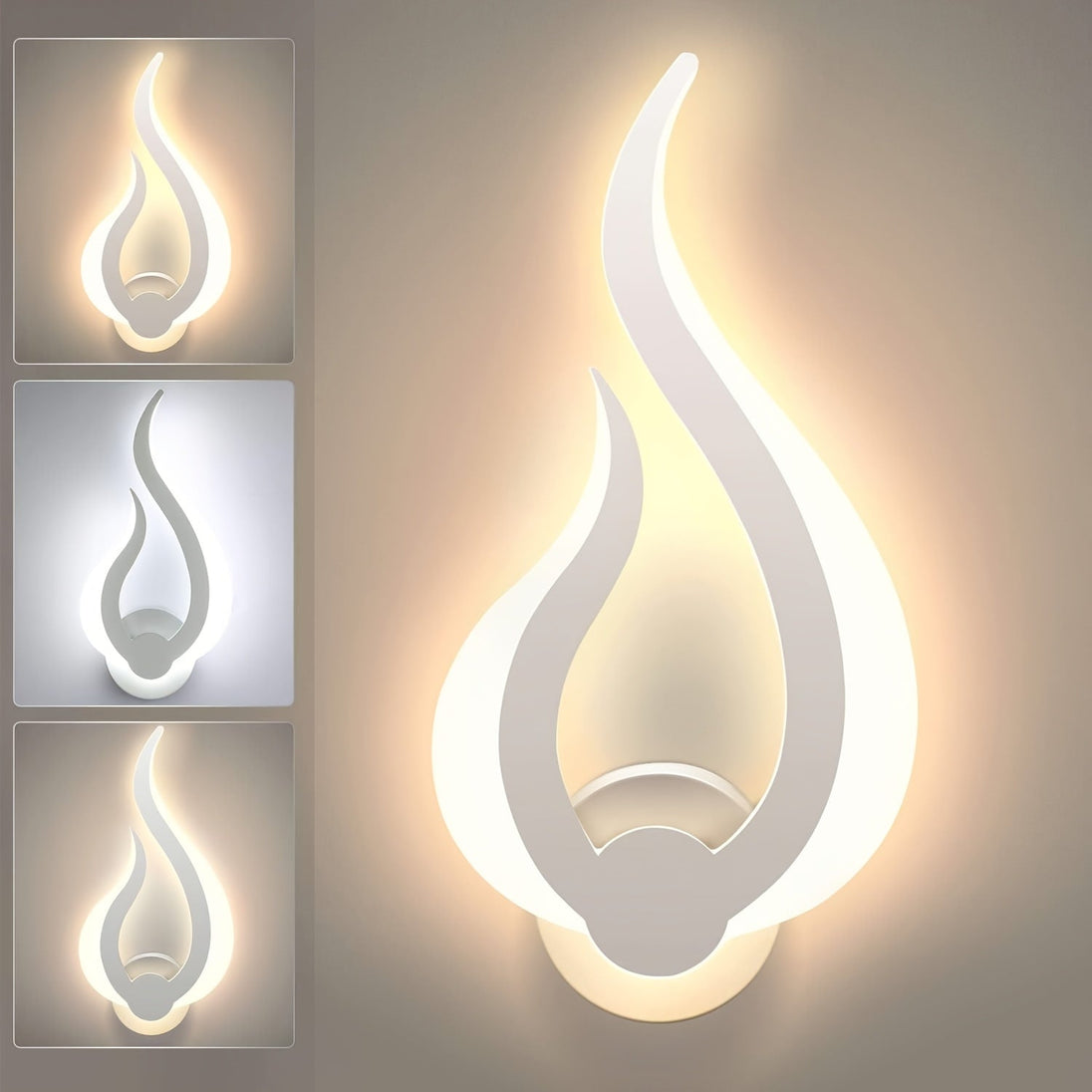 Flame-Shaped LED Wall Light
