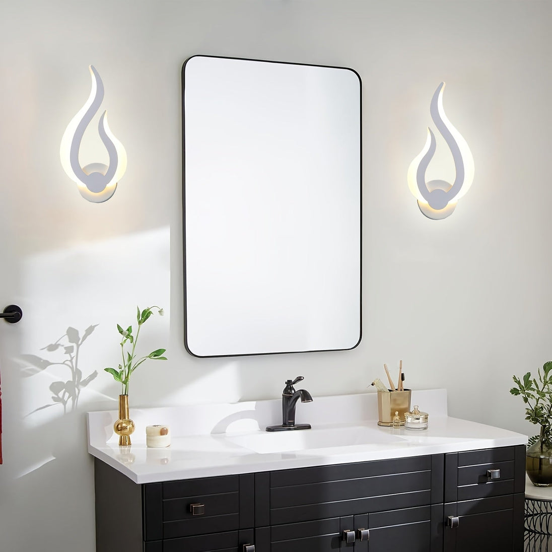 Flame-Shaped LED Wall Light