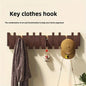 Piano Key Wooden Wall Hook Rack