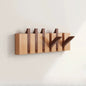 Piano Key Wooden Wall Hook Rack – Dark Walnut