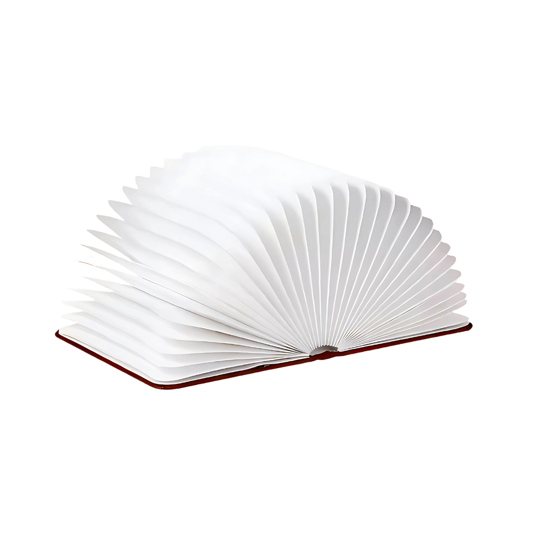 Foldable Book Lamp – in a room setting