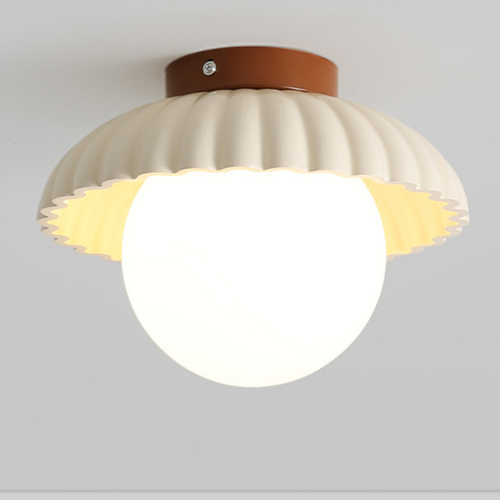 Frosted Glass Globe Ceiling Light
