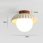 Frosted Glass Globe Ceiling Light – design detail