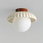 Frosted Glass Globe Ceiling Light – alternative angle