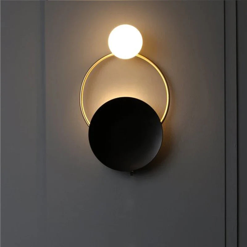 Frosted Glass Globe Wall Lamp