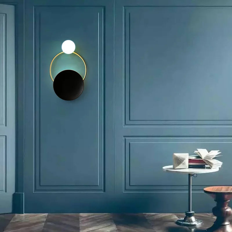 Frosted Glass Globe Wall Lamp