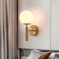 Frosted Glass Globe Wall Sconce