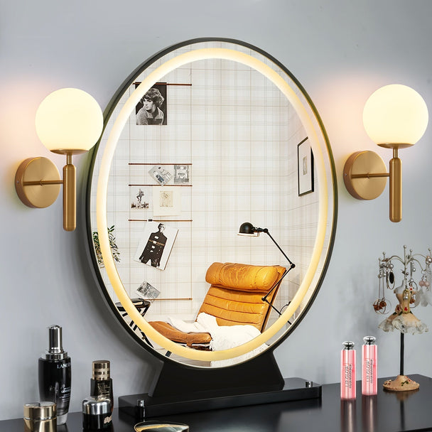 Frosted Glass Globe Wall Sconce