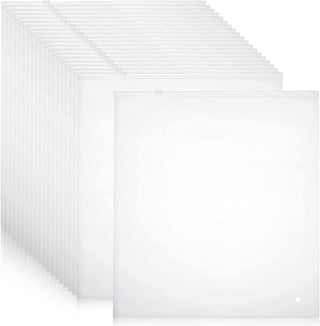 Frosted Zip Storage Bags, 20-Pack