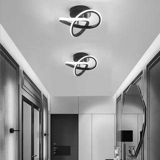 Modern Geometric Ceiling Light with Translucent Diffusers