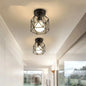 Geometric Metal Cage Ceiling Light