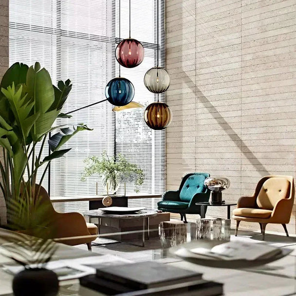 Glass Globe LED Pendant Light