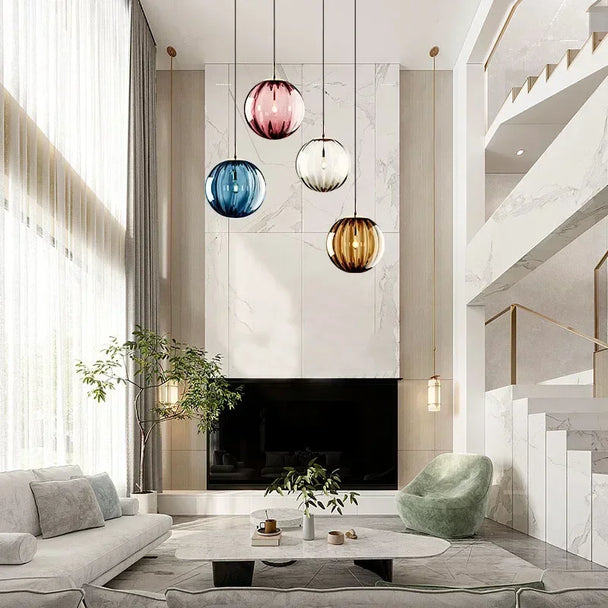 Glass Globe LED Pendant Light