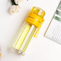 Glass Tea Infuser Bottle in Yellow