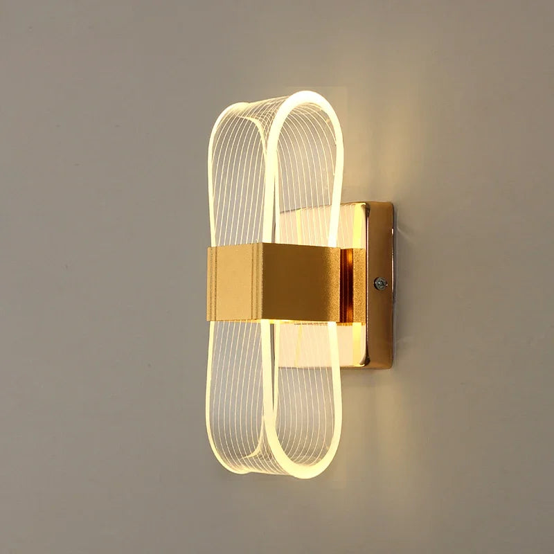 Gold Loop LED Wall Lamp