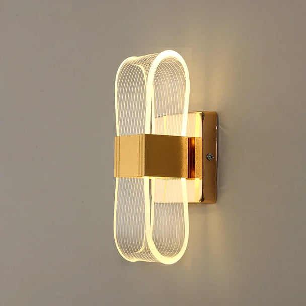 Gold Loop LED Wall Lamp