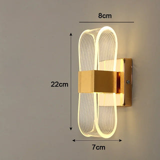 Gold Loop LED Wall Lamp
