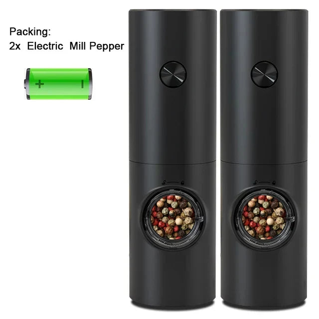 Gravity Electric Salt and Pepper Mill with LED