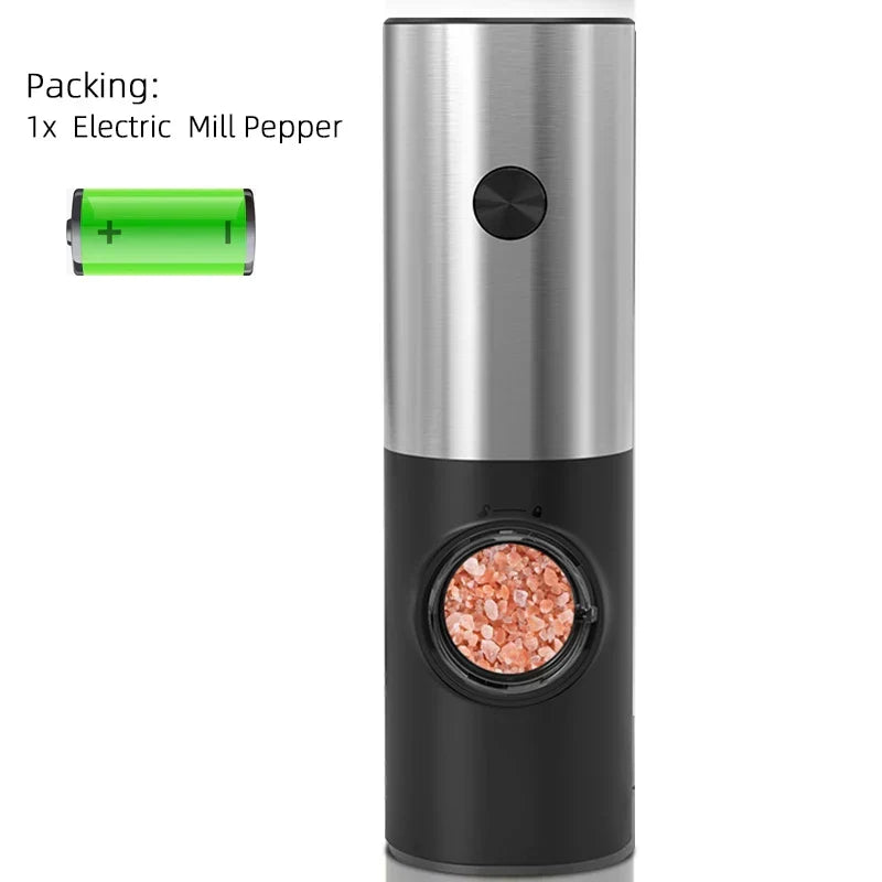 Gravity Electric Salt and Pepper Mill with LED