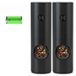 Gravity Electric Salt and Pepper Mill with LED – Black Pair