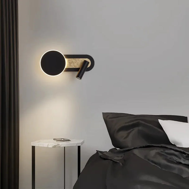 Halo Ring LED Wall Light with Spotlight