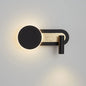 Halo Ring LED Wall Light with Spotlight – Black