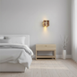 Hand-Carved Wood and Resin Cube Light