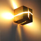 Hand-Carved Wood and Resin Cube Light
