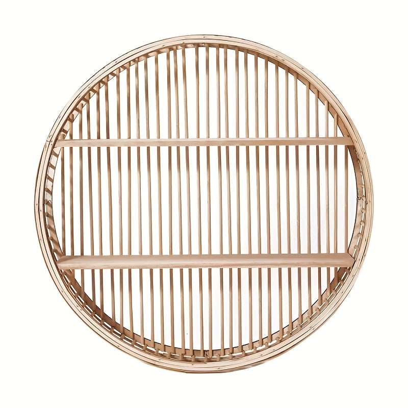 Round Bamboo Wall Shelf – product photo