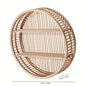 Round Bamboo Wall Shelf – detail view