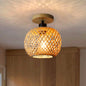 Handwoven Bamboo Ceiling Light