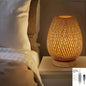 Handwoven Bamboo USB Bedside Lamp