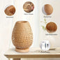 Handwoven Bamboo USB Bedside Lamp