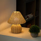 Handwoven Bamboo USB Table Lamp