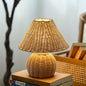 Handwoven Bamboo USB Table Lamp